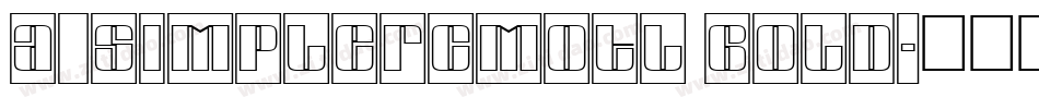 a_SimplerCmOtl Bold字体转换